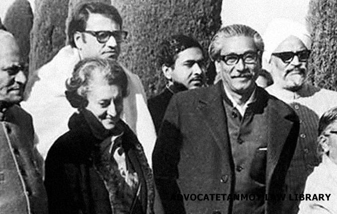 Mujibar Rahaman- Indira Gandhi- Siddhartha Sankar Roy