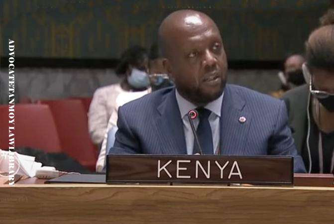 Our borders were not of our own drawing -Martin Kimani at UNSC 22/02/2022