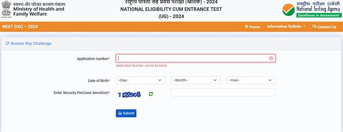 Challenge Provisional Answer Key NEET 2024