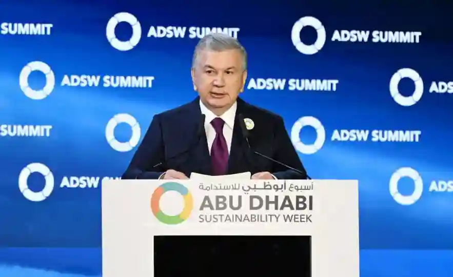 Uzbek Prez Addresses Abu Dhabi Sustainable Development Summit 2025