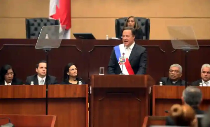 speech by President Varela at the National Assembly. Panama
