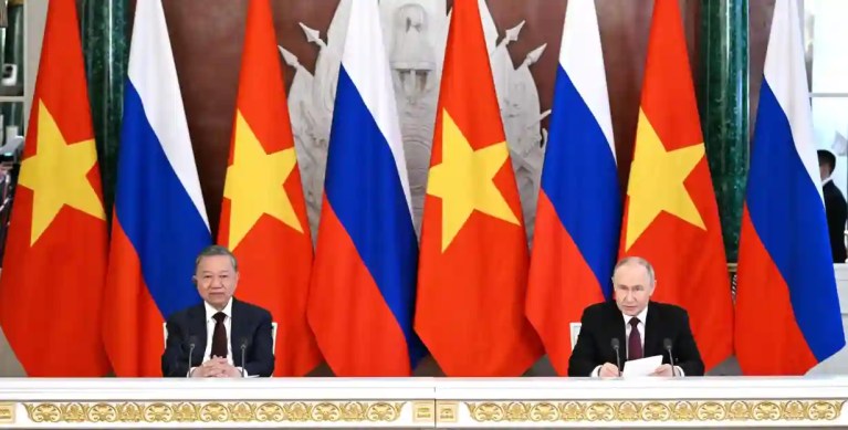Press statements following Russian-Vietnamese talks (2025)