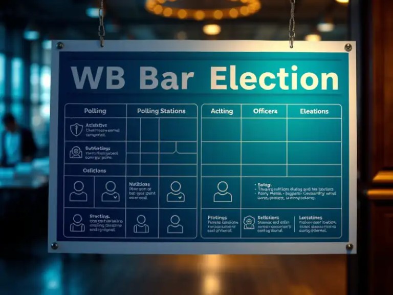 WB Bar Council Election (12th) Polling Arrangement: Bar Associations, Presiding Officers, Polling Officers